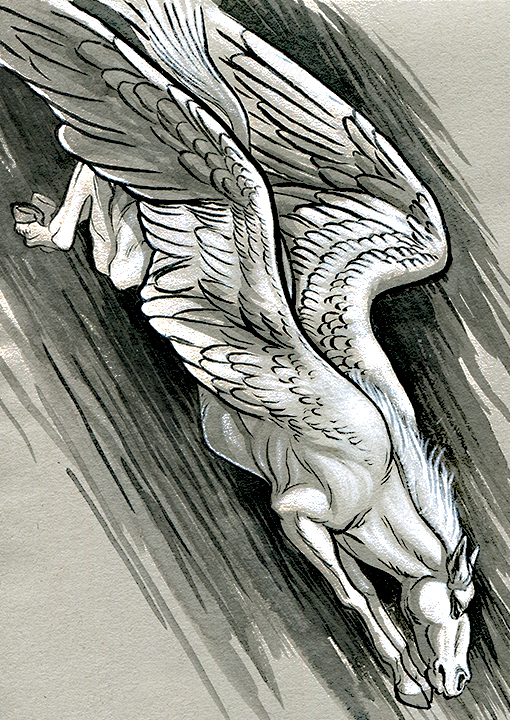 Pegasus Illustration | AZ Kubicki