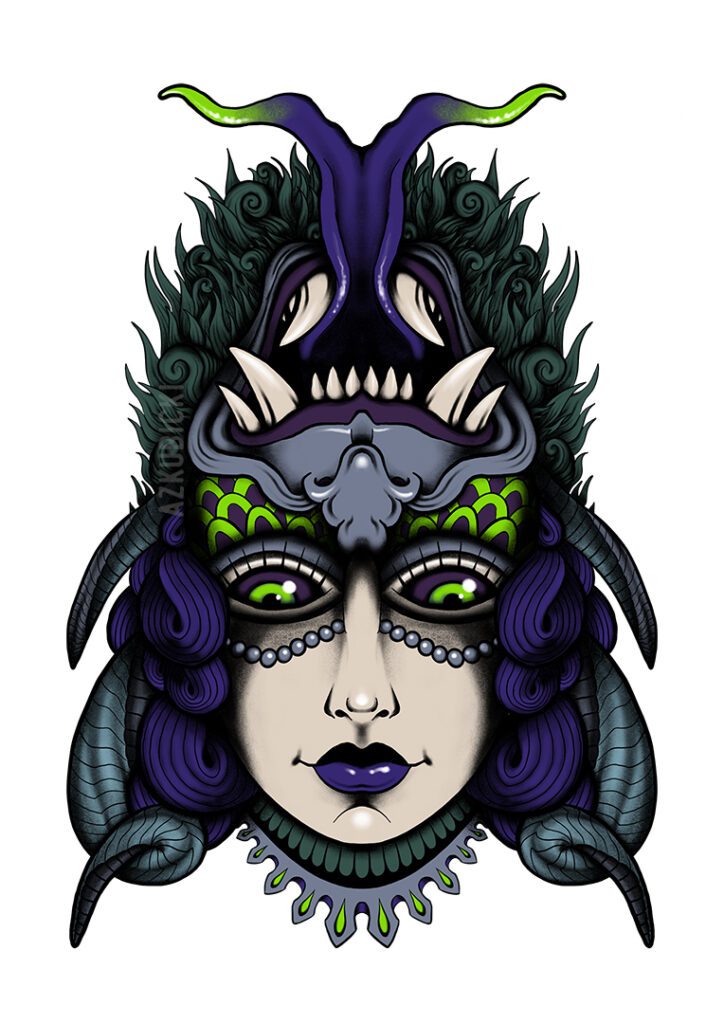 Demon Ambigram (Lady) | AZ Kubicki