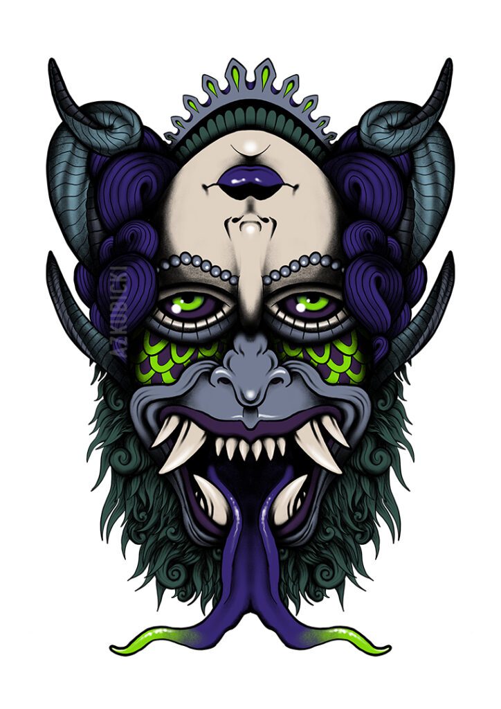 Demon Ambigram | AZ Kubicki