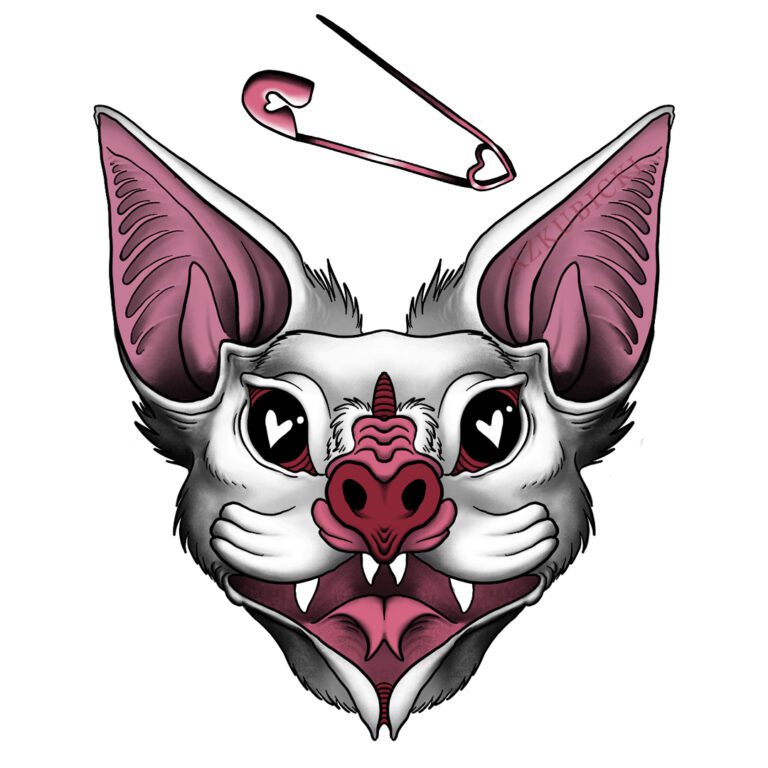 Bat & Pin - Valentine's Day Flash Sheet | AZ Kubicki