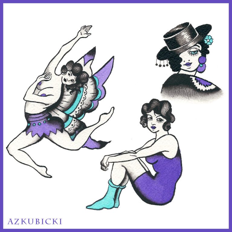 Crop 1 - Traditional Femme Flash Sheet | AZ Kubicki