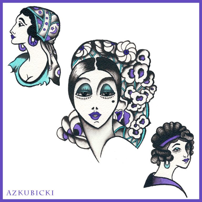 Crop 2 - Traditional Femme Flash Sheet | AZ Kubicki