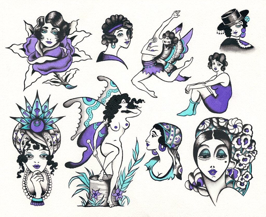Traditional Femme Flash Sheet | AZ Kubicki