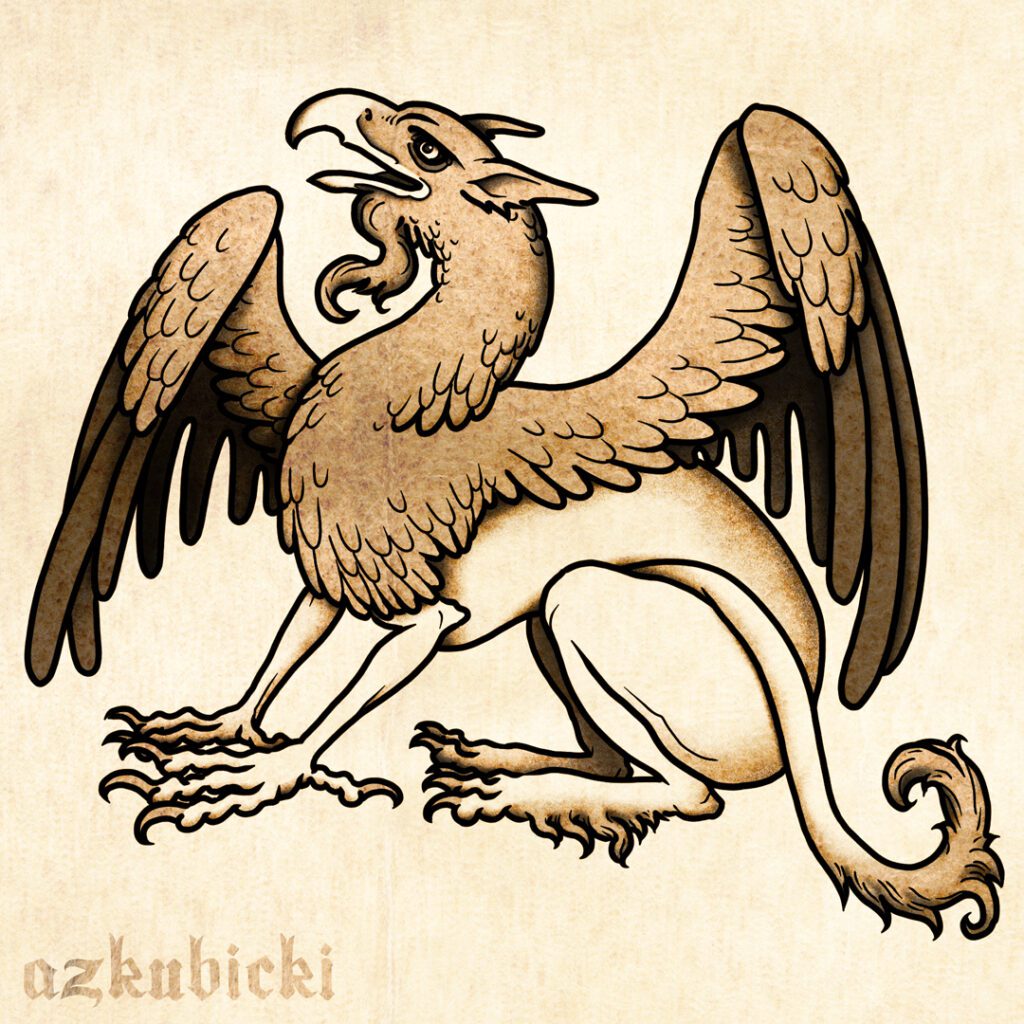 Griffon - Medieval Bestiary Flash Sheet | AZ Kubicki