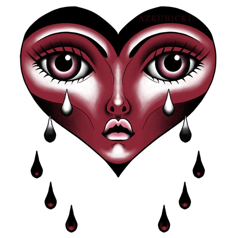 Weeping Heart - Valentine's Day Flash Sheet | AZ Kubicki