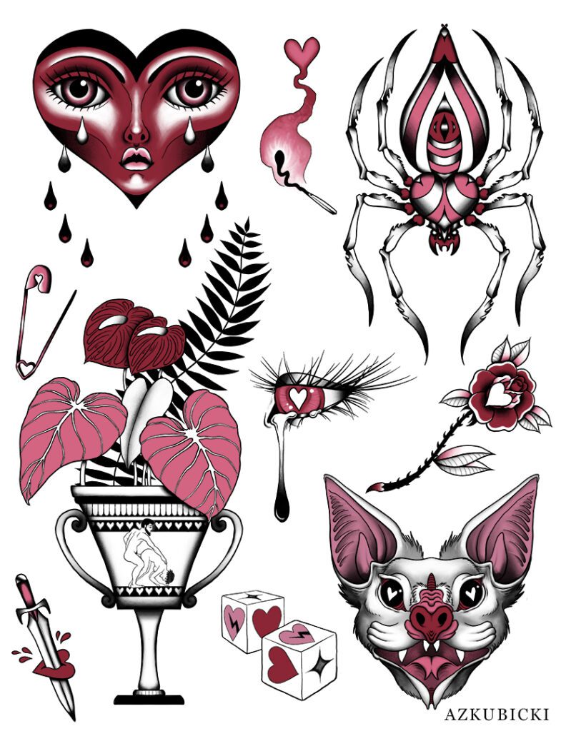 Valentine's Day Flash Sheet | AZ Kubicki